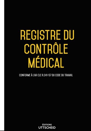 Registre du contrôle médical - 60 pages - Version 2024 UTTSCHEID