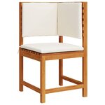 vidaXL Chaise de jardin Marron 50 x 50 x 91cm Bois d'acacia massif