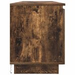 vidaXL Meuble TV Chêne fumé 180 x 38 x 49 cm Bois d'ingénierie