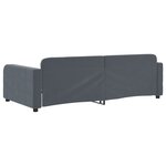 vidaXL Lit de repos sans matelas gris foncé 100x200 cm velours