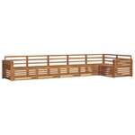 vidaXL Ensemble de canapés d'extérieur 6 Pièces Naturel