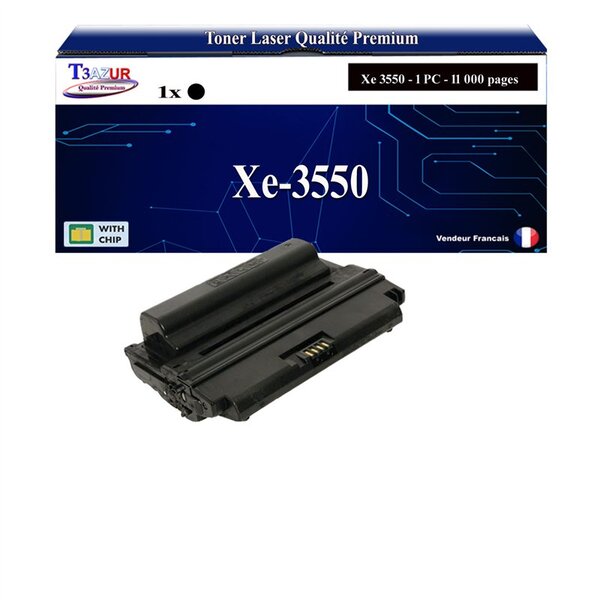 T3AZUR -Toner compatible avec Xerox WorkCentre 3550 (106R01530) - Noir
