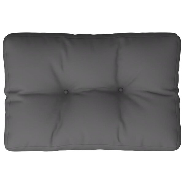 vidaXL Coussin de palette anthracite 60x40x12 cm tissu