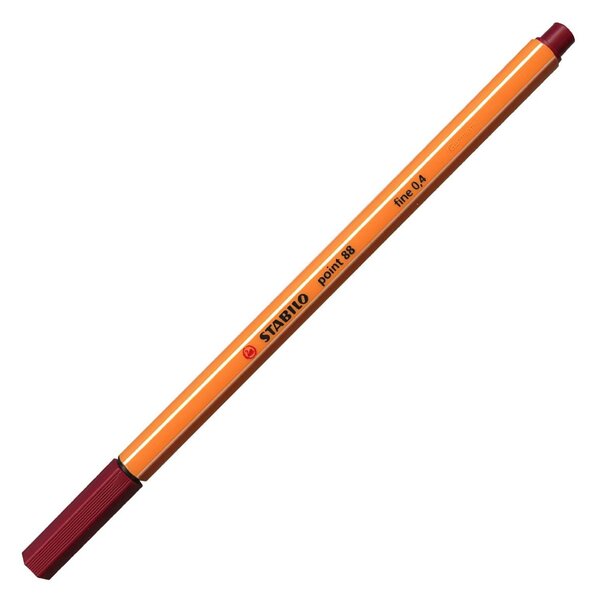 Stylo-Feutre POINT 88 Pointe Fine 0 4 mm rouge bordeaux STABILO