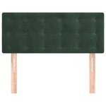 vidaXL Tête de lit Vert foncé 100x5x78/88 cm Velours