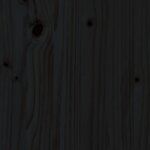 vidaXL Tête de lit Noir 106x4x100 cm Bois massif de pin