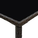 vidaXL Ensemble de bar de jardin 5 Pièces coussins Résine tressée Marron