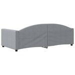 vidaXL Lit de repos gris clair 90x190 cm tissu