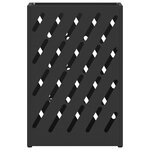 vidaXL Porte-parapluie avec stockage Noir 28 x 12 x 41 cm Acier