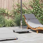 vidaXL Pied de parasol Gris 45 x 45 x 43 cm Granit  Acier