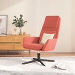 vidaXL Chaise de relaxation Rose Velours