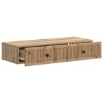 vidaXL Table d'appoint murale 87 5 x 34 5 x 17 cm Bois d'ingénierie