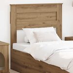 vidaXL Tête de lit Chêne artisanal 100 cm Bois d'ingénierie