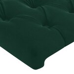 vidaXL Têtes de lit 2 Pièces Vert foncé 80x7x78/88 cm Velours