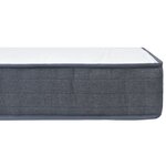 vidaXL Matelas de sommier tapissier fermeté moyenne 200x90x20 cm