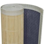 vidaXL Tapis en bambou naturel à latte rectangulaire 150 x 200 cm