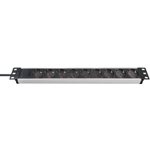 Brennenstuhl rallonge à 9 prises "alu-line" noir 48 cm