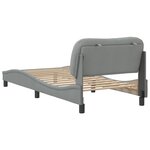 vidaXL Cadre de lit sans matelas gris clair 90x200 cm tissu