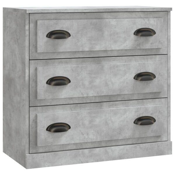 vidaXL Buffet gris béton 70x35 5x67 5 cm bois d'ingénierie