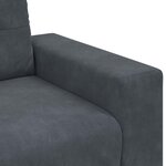 vidaXL Fauteuil gris foncé 60 cm velours