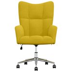 vidaXL Chaise de relaxation Jaune moutarde Velours