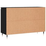 vidaXL Buffet noir 101 5x35x70 cm bois d’ingénierie