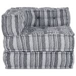 Pouf modulable vidaXL Gris 70x70x54 en tissu