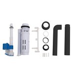 vidaXL Réservoir de toilette avec entrée d'eau inférieure 3/6 L Noir