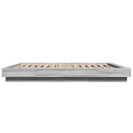 vidaXL Cadre de lit avec lumières LED sonoma gris 160x200 cm