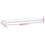 vidaXL Coussins de banc de jardin lot de 2 motif de feuilles