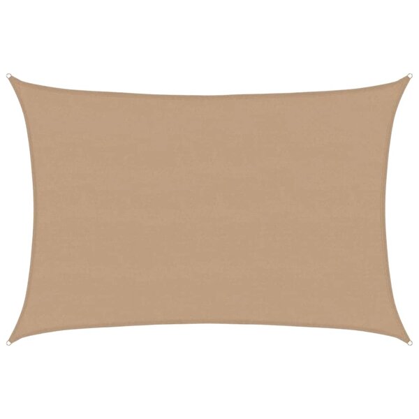 vidaXL Voile d'ombrage 160 g/m² Taupe 5x7 m PEHD