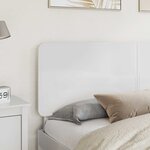 vidaXL Tête de lit Blanc Brillant 200 cm Bois d'ingénierie