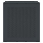 vidaXL Boîte de Rangement de Jardin Anthracite 55 x 53 x 57 cm