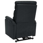 vidaXL Fauteuil de massage inclinable Gris foncé Tissu