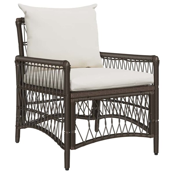 vidaXL Chaise de jardin Marron 60 x 70 x 78cm polyrotin