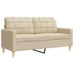 vidaXL Ensemble de canapés 3 Pièces repose-pied et coussins décoratifs