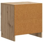 vidaXL Cabinet de chevet Chêne artisanal 43 x 34 5 x 44 5 cm