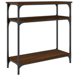 vidaXL Table console chêne marron 75x29x75 cm bois d'ingénierie
