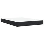 vidaXL Sommier à lattes de lit avec matelas Noir 140x190 cm Similicuir