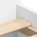 vidaXL Cadre de lit sans matelas blanc 90x190 cm
