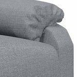 vidaXL Fauteuil électrique de massage Gris clair Tissu