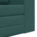 vidaXL Canapé-Lit Vert foncé 148 x 71 x 83 cm tissu