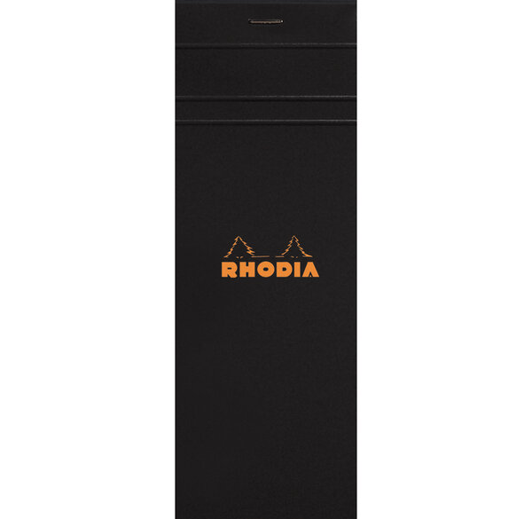 bloc noir n°8 7 4x21 80 feuilles agrafées 80g Q.5x5 noir RHODIA