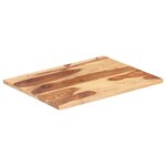vidaXL Dessus de table bois massif d'acacia 25-27 mm 70x80 cm
