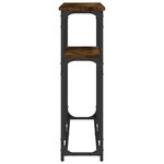 vidaXL Table console chêne fumé 145x22 5x75 cm bois d'ingénierie