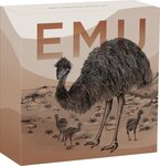 Pièce de monnaie en Argent 1 Dollar g 31.1 (1 oz) Millésime 2024 AUSTRALIAN EMU