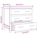 vidaXL Armoire avec tiroir avec stockage Marron Bois d'ingénierie
