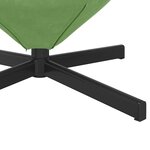 vidaXL Fauteuil œuf Vert clair 63 x 73 x 90 cm Velours