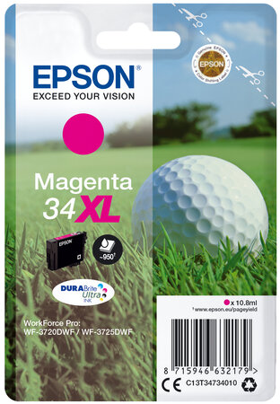 Epson singlepack 34xl encre magenta blis singlepack 34xl encre magenta durabrite ultra 10 8ml blister (xl)