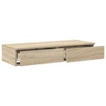 vidaXL Tiroirs de lit avec tiroir Chêne sonoma 80 x 36.5 x 16.5 cm